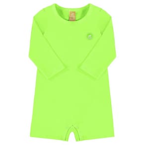 Macaquinho Praia Infantil Proteção UV Verde Limão Up Baby