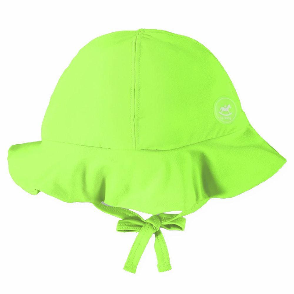 Chapéu Praia Bebê Proteção UV Verde Limão Up Baby