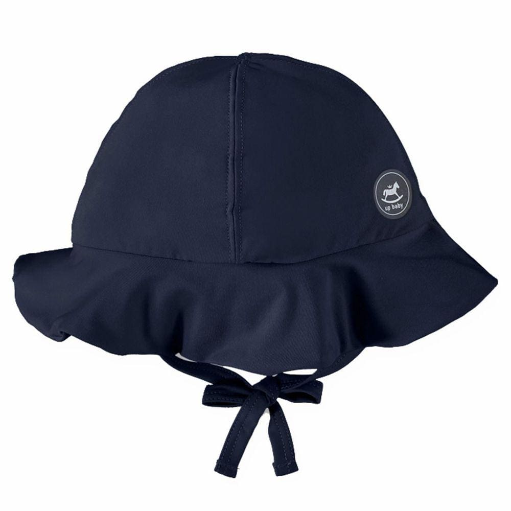 Chapéu Praia Bebê Proteção UV Azul Escuro Up Baby