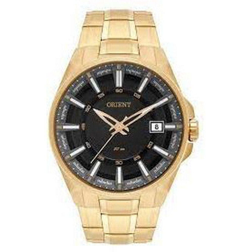 Relógio Orient Masculino Dourado Mgss1143 P1kx