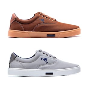 Tênis Masculino Casual Em Lona Polo Joy Solado Reto Kit 2