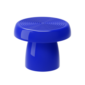 BANDEJA REDONDA ALEGRA 20 CM + PÉ (VASO) 15 CM - AZUL TURQUESA - Produfest