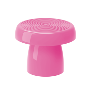 BANDEJA REDONDA ALEGRA 20 CM + PÉ (VASO) 15 CM - ROSA CLARO - Produfest