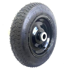 Pneu 3.25-8 Completo Com Roda E Câmara De Ar Carriola Rolete