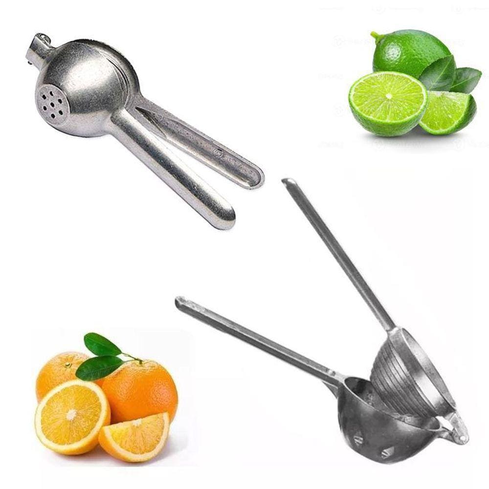Kit Espremedor De Suco Laranja 22Cm E Limão 15Cm Alumínio