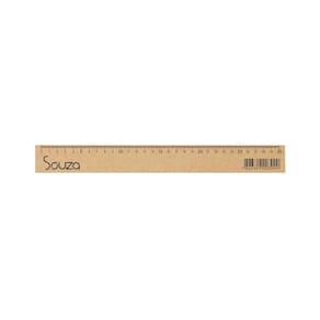 Regua Souza 30 Cm Madeira Mdf Resistente