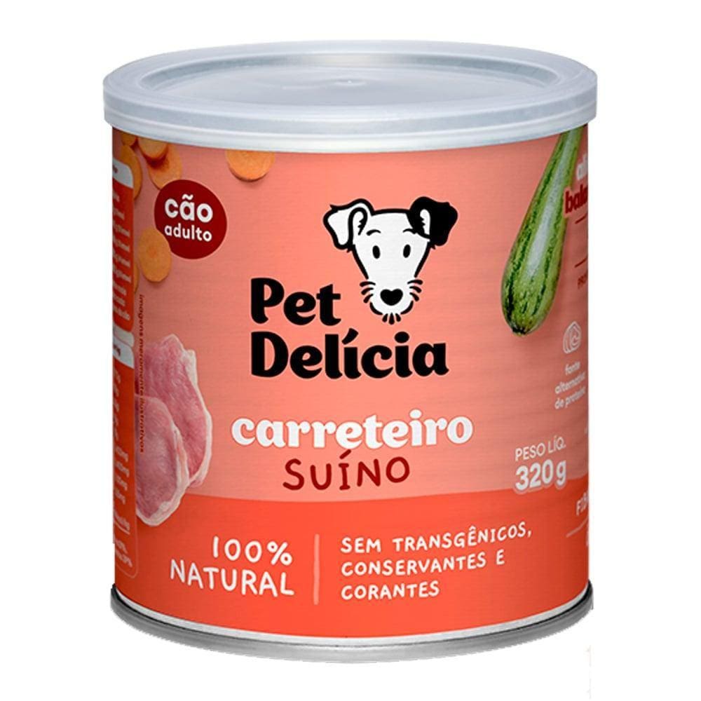Ração Úmida Pet Delícia Carreteiro Suíno para Cães Adultos - 320 g