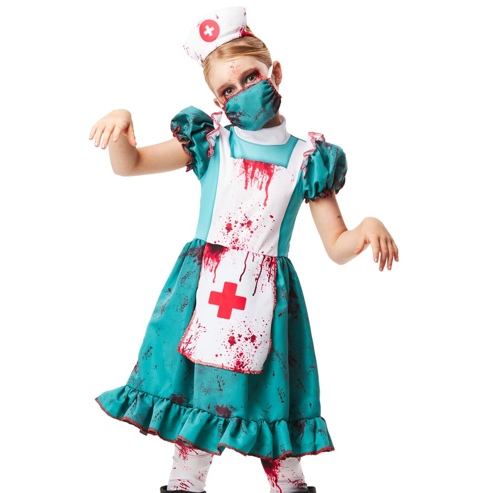 Fantasia Halloween Infantil Médica Zumbi.