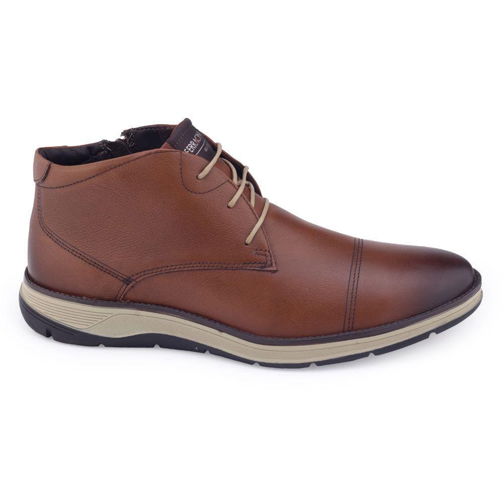 Bota Masc Ferracini Fluence BA 5542 Float Dallas Couro zíper