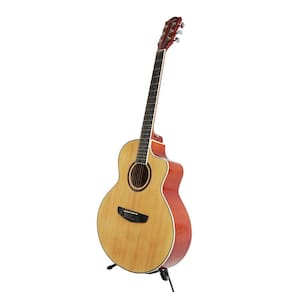 Violão Aço Deviser Cutway Folk L-X4 NT - Tampo Sólido c/ Capa Bag + Captador Equalizador Deviser EQ-KLT-17A