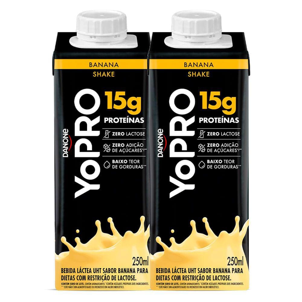 Kit 2 Bebida Láctea YoPro Protein Banana 250ml