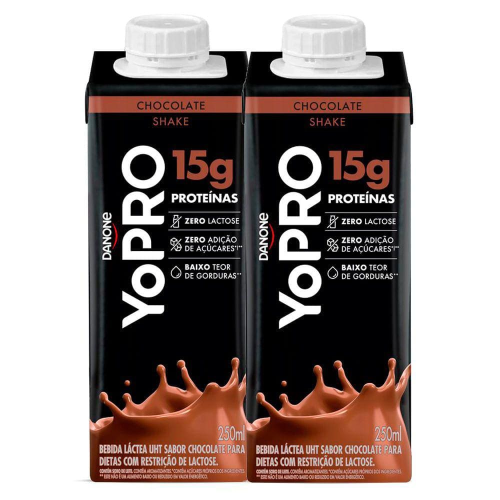 Kit 2 Bebida Láctea YoPro Protein Chocolate 250ml