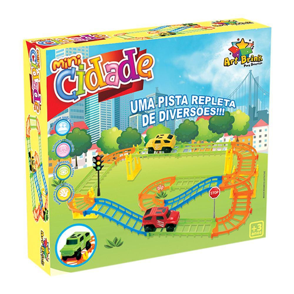 Pista de Carrinhos Brinquedo Infantil Educatico em Madeira - Tralalá 4 Kids