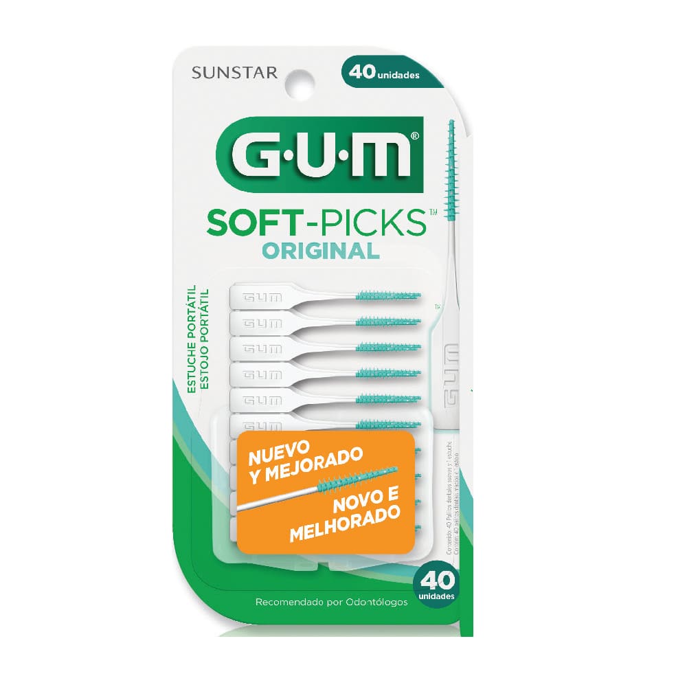 Gum Sunstar Limpeza Interdental - Soft Picks (40 Unidades)