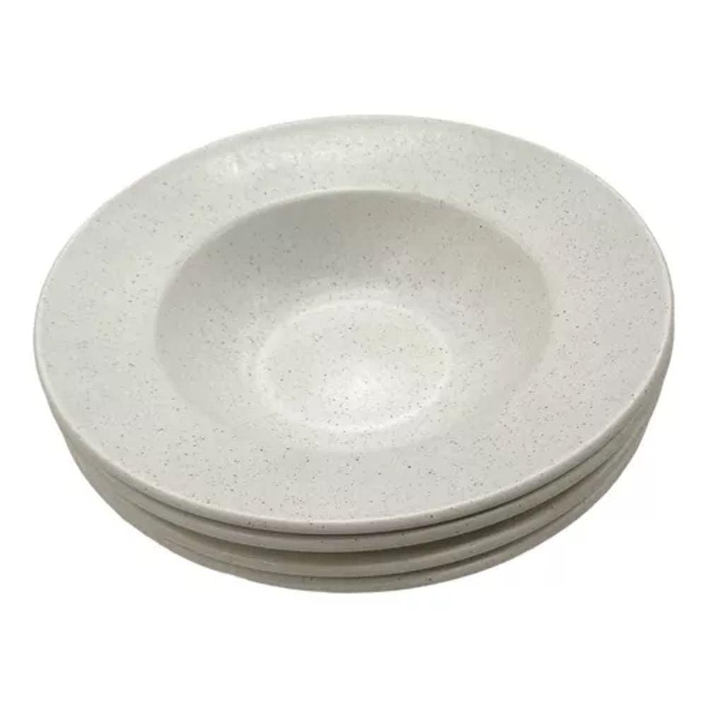 Conjunto 4 Pratos Fundos Ceramica Importada Bloom - Portugal