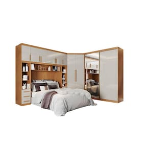Modulado casal espelho 12 gavetas 3,58mx3,05m - Creative-Nature/Off - Bianchi Móveis