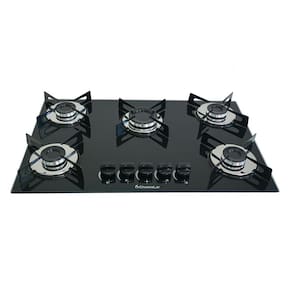 Fogão Cooktop Premium 5 Bocas Ultra Chama Preto