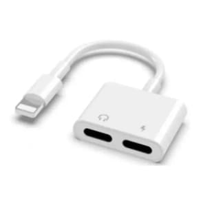Adaptador p/ Fone e Carregador Lightning: Ouvir e Carregar