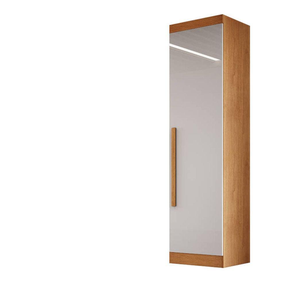 Modulado 1 porta puxar 2 prateleiras 42cm - Luna-Nature-Off - Bianchi Móveis