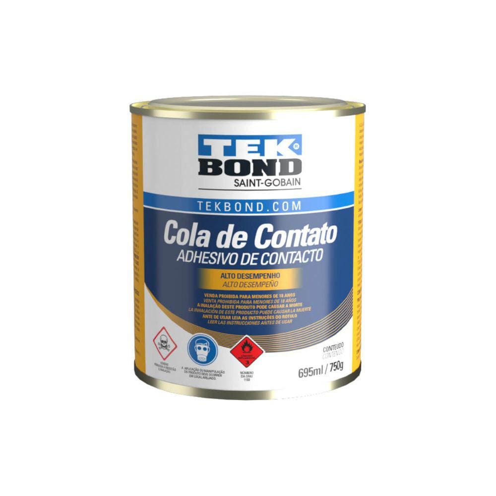 Cola Adesivo De Contato Alto Desempenho 750g Tek Bond