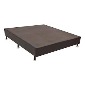Base Box Solteiro Sommier Sintético Viúva 128x188x30 Ortobom Marrom