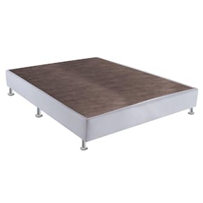 Base Box Solteiro Sommier Sintético Viúva 128x188x30 Ortobom Branco