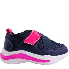 Tênis Luz Infantil Menina Causal Calce Fácil com Led Mini Pé Mp-2306