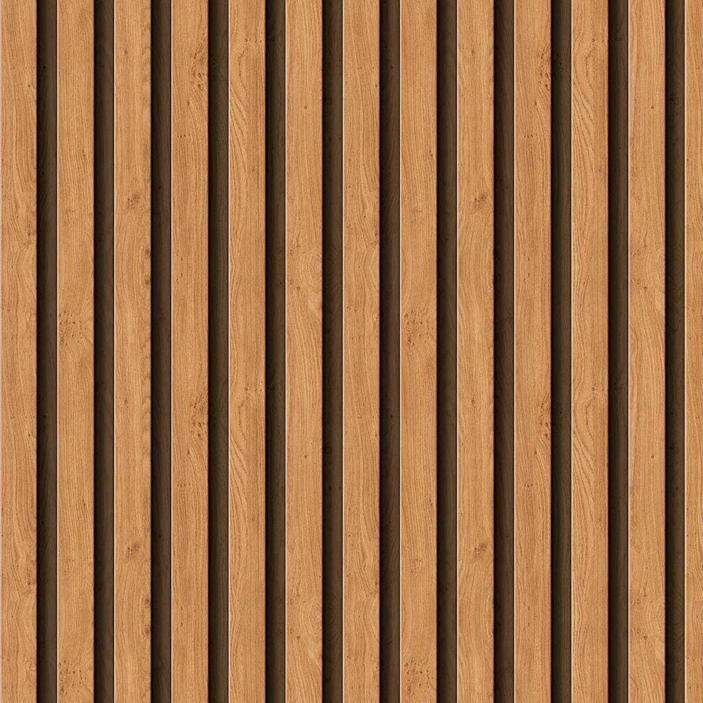 Papel De Parede Ripado Madeira Sala Quarto 3 Metros