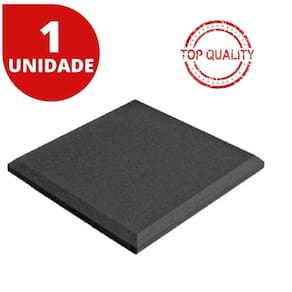 Espuma Acústica Lisa 1Un 50X50Cm Peça Com Chanfrons Laterais