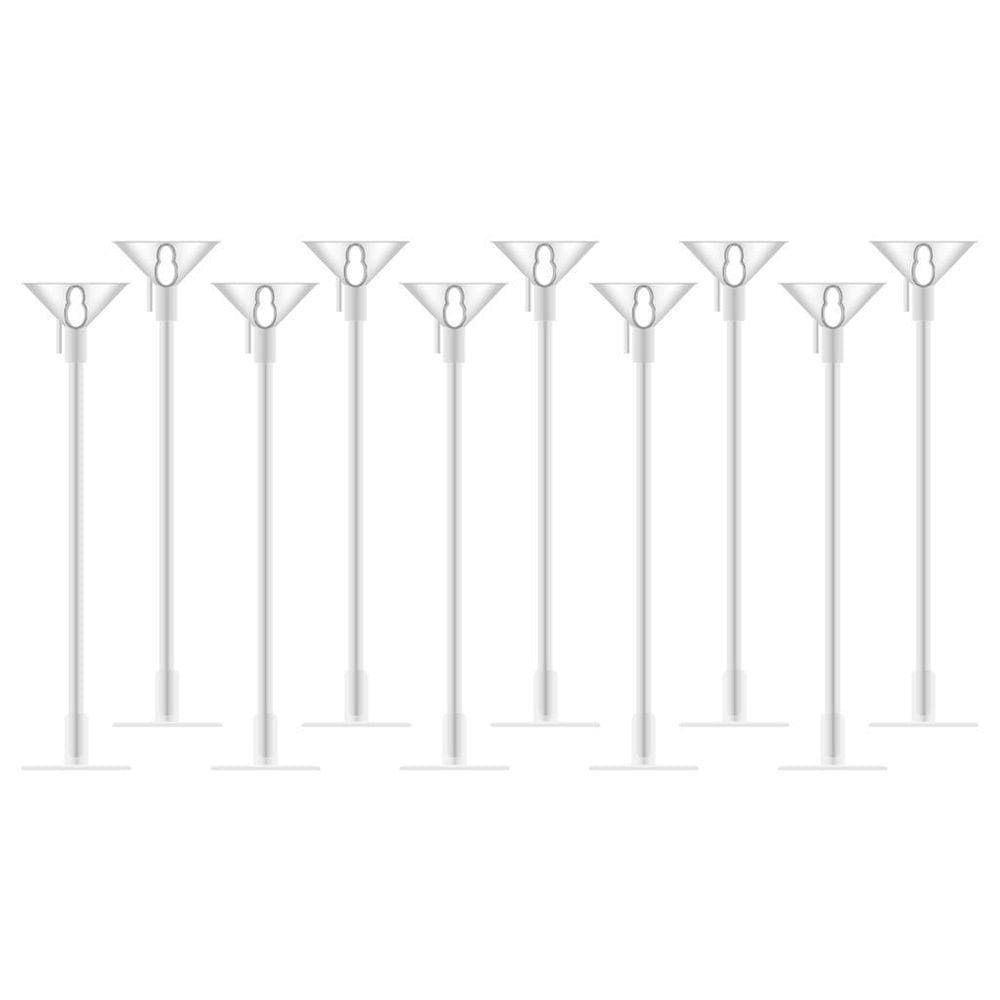 Suporte Para Balão Com Base Vareta Cristal 33Cm Festas 50Uni