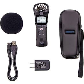 Gravador Digital Portátil Zoom H1N-Vp Com Cabo Usb, Case