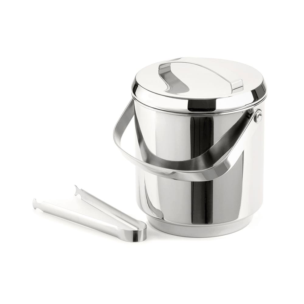Balde De Gelo Térmico Inox Com Tampa, Pinça e Cooler interno