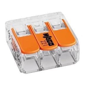 Kit 4 Conector 221 Wago 3 Polos 6Mm 41A - 30 Profissional
