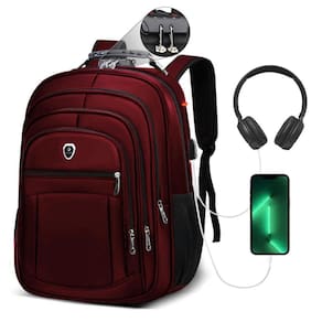 Mochila Escolar Grande Executiva Faculdade Viagem Vermelho