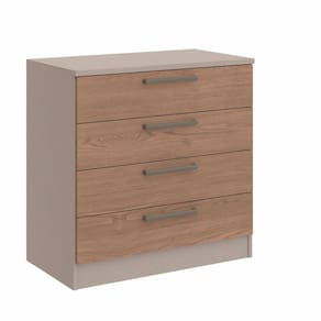 Cômoda Módulo Inferior4 Gavetas Requinte+ Móveis Castro Duna Line/Macadâmia