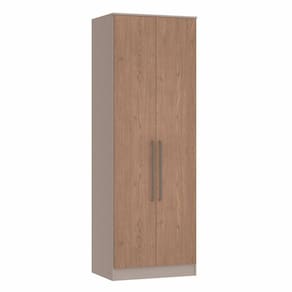 Guarda Roupa Modulado 2 Portas 2 Gavetas 4 Prateleiras Requinte Móveis Castro Duna Line/Macadâmia