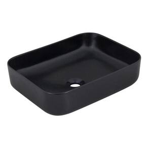 Cuba De Apoio Retangular Preta Fosca 50,5X39Cm Gourmet