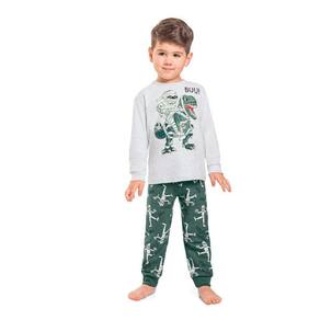 Pijama Manga Longa Meia Malha Dinossauro Kyly Ref: 208140 1/3