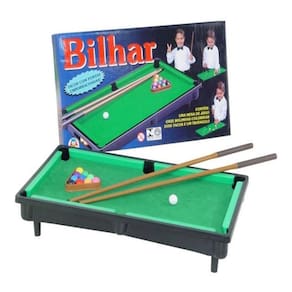 Brinquedo Jogo Mini Bilhar Sinuca Infantil + 2 Tacos Braskit