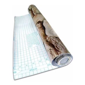 Kit Papel De Parede 12 Unid Pedra Marrom Claro Autoadesivo
