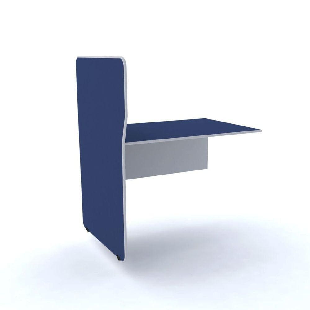 Complemento de Mesa Estação de Atendimento Maxxi Pandin Móveis Cinza/Azul