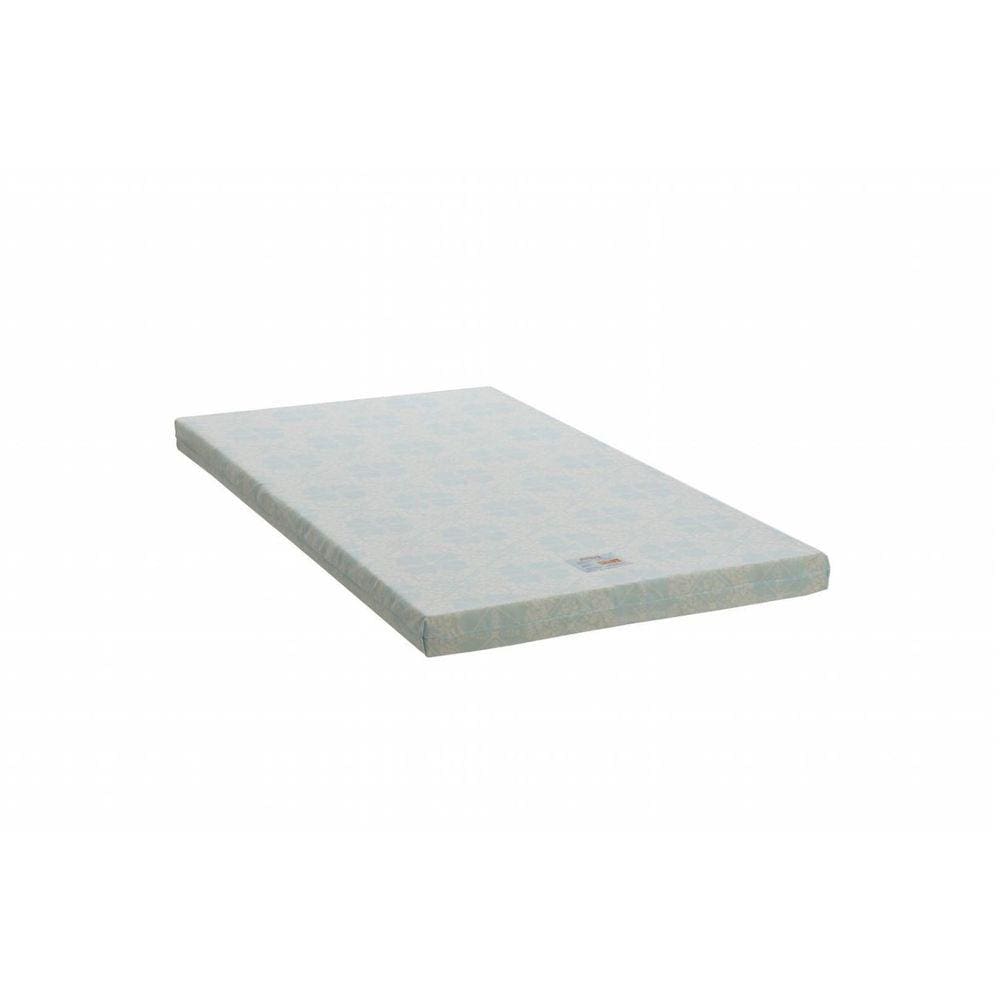 Colchonete Physical Solteiro Ortobom 78x188x4cm Branco/Azul