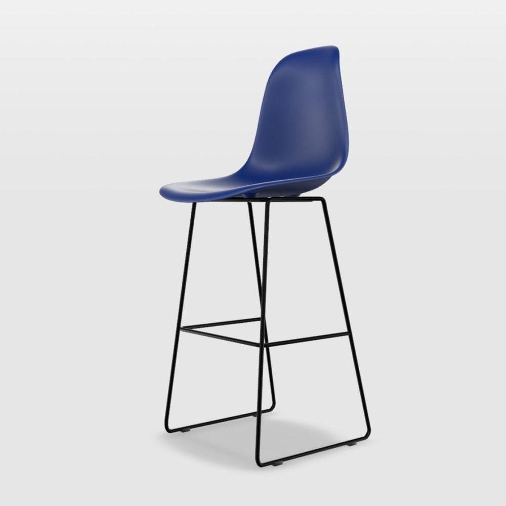 Banqueta Eames PP Quad Azul Bic