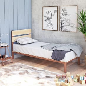 Cama Solteiro Ayla Yescasa Verniz Cobre