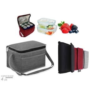 Bolsa Térmica Compacta Porta Marmita Lancheira E Academia