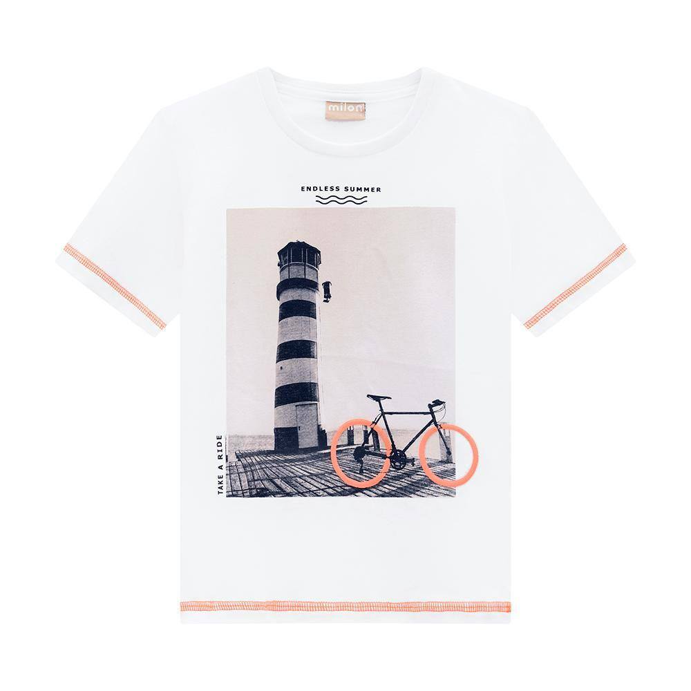 Camiseta Infantil Masculina Manga Curta Estampado Milon Ref:15101 4/8