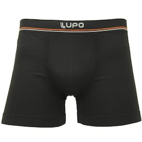 Cueca Boxer Lupo Microfibra Preta - Masculino