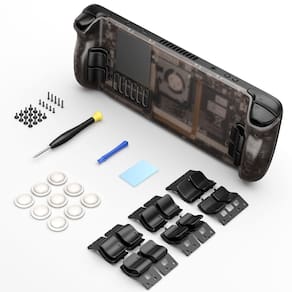 Capa Traseira para Steam Deck Jsaux Transparente DIY Botões