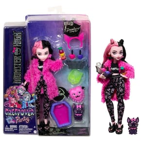 Boneca Articulada com Acessórios - Monster High - Skulltimates Secrets -  Draculaura - Mattel