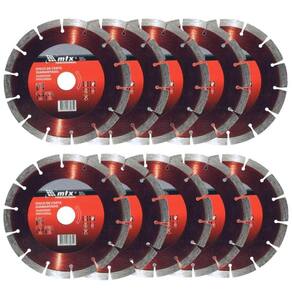 Kit Disco de Corte Diamantado Turbo 110x20mm 10 Unidades MTX